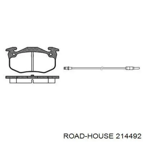 Задние тормозные колодки 214492 Road House