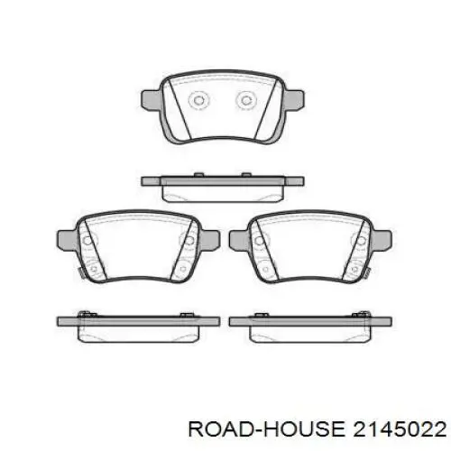 Передние тормозные колодки 2145022 Road House