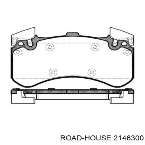 Передние тормозные колодки 2146300 Road House