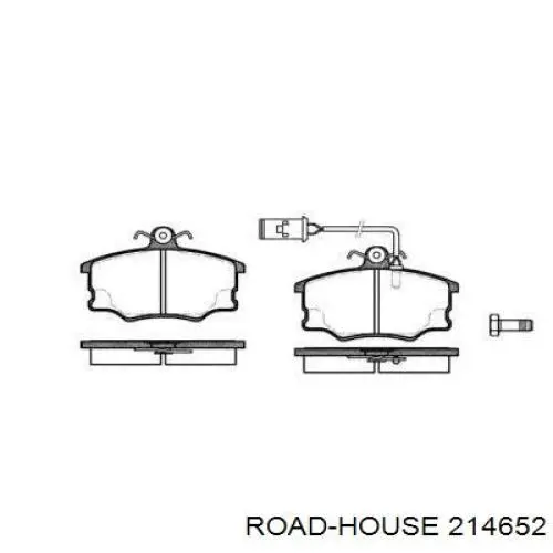 Передние тормозные колодки 214652 Road House