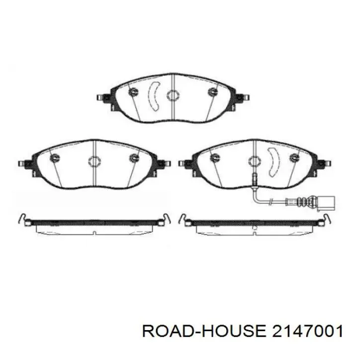 Передние тормозные колодки 2147001 Road House