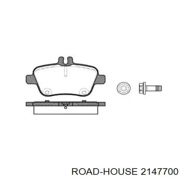 Задние тормозные колодки 2147700 Road House