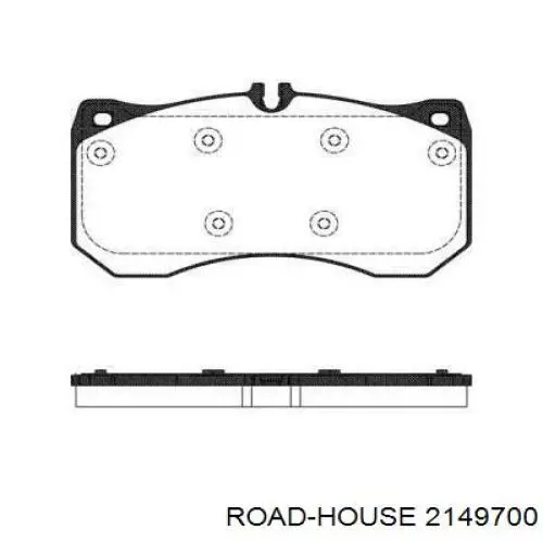 Передние тормозные колодки 2149700 Road House