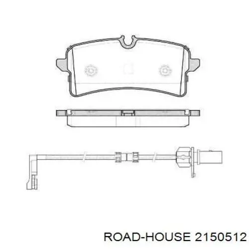 Задние тормозные колодки 2150512 Road House