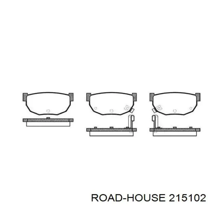 2151.02 Road House задние тормозные колодки