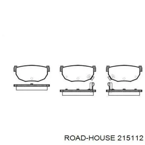 Передние тормозные колодки 215112 Road House