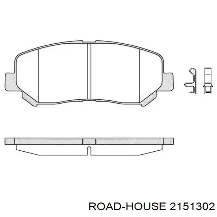 Передние тормозные колодки 2151302 Road House