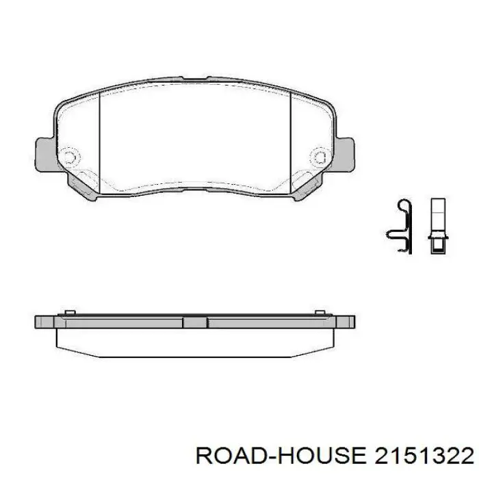 21513.22 Road House sapatas do freio dianteiras de disco