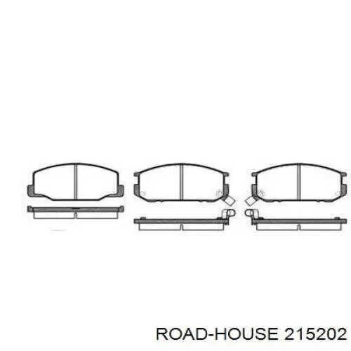 215202 Road House sapatas do freio traseiras de disco