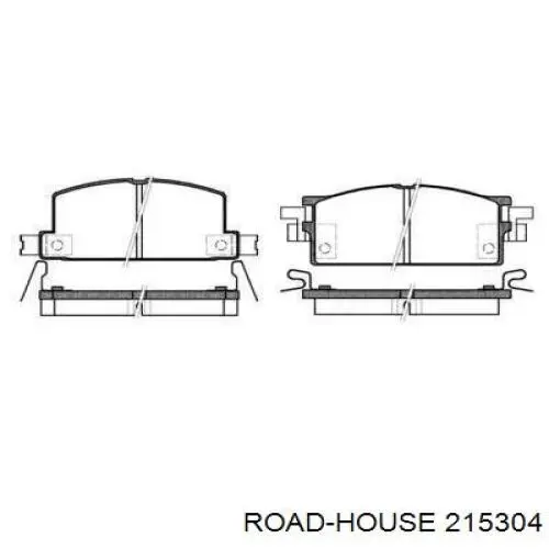 2153.04 Road House колодки тормозные передние дисковые
