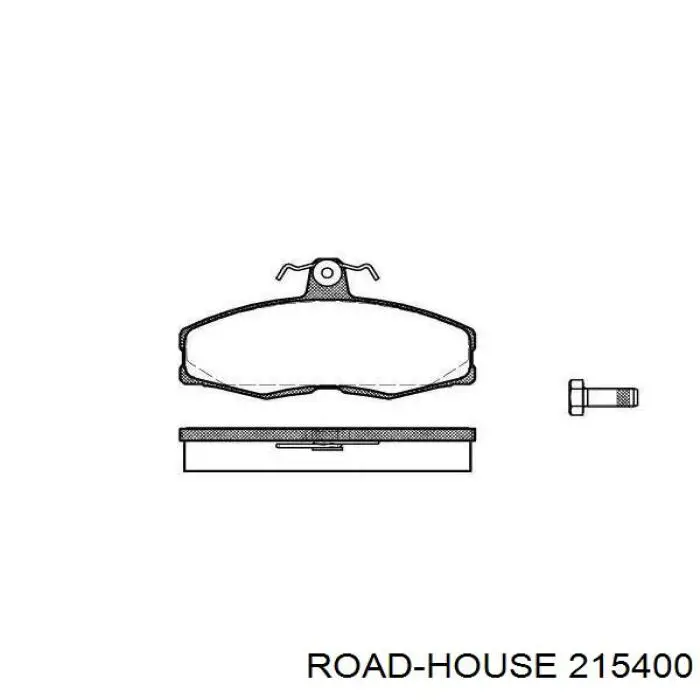 215400 Road House колодки тормозные передние дисковые