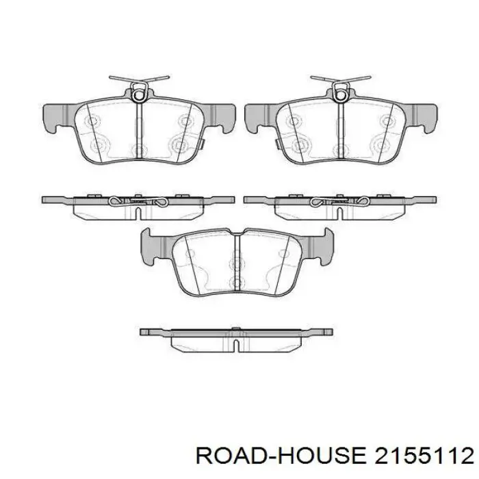 Задние тормозные колодки 2155112 Road House