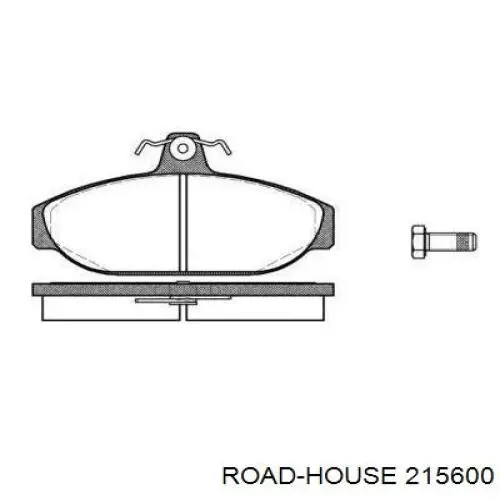 Передние тормозные колодки 215600 Road House