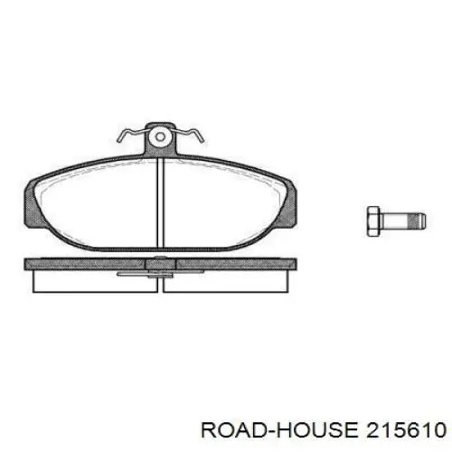 Передние тормозные колодки 215610 Road House