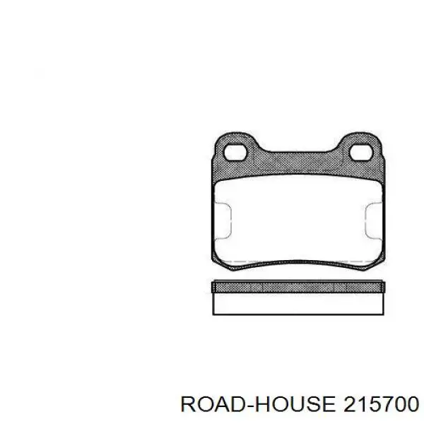 Задние тормозные колодки 215700 Road House