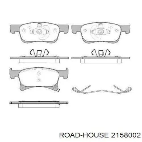 Передние тормозные колодки 2158002 Road House