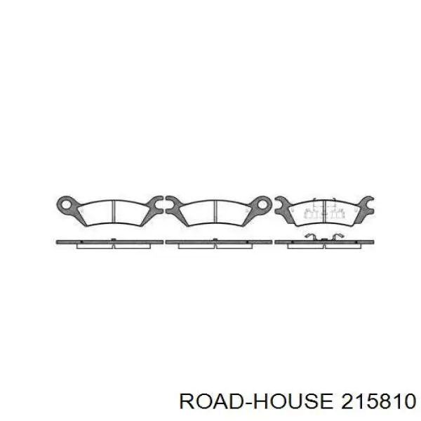 Задние тормозные колодки 215810 Road House