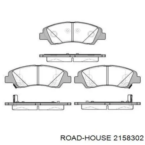 Передние тормозные колодки 2158302 Road House