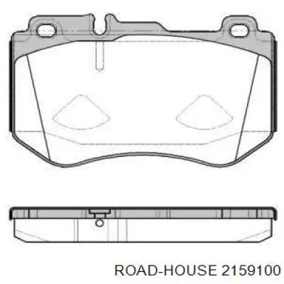 2159100 Road House sapatas do freio dianteiras de disco