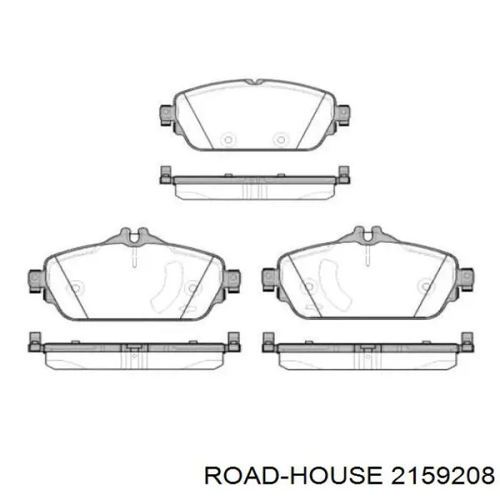 21592.08 Road House sapatas do freio dianteiras de disco