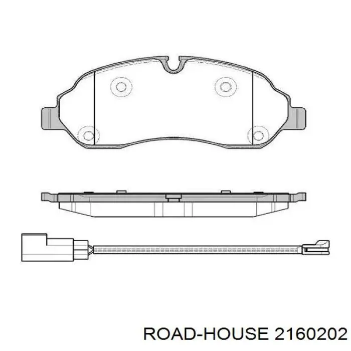 21602.02 Road House sapatas do freio dianteiras de disco