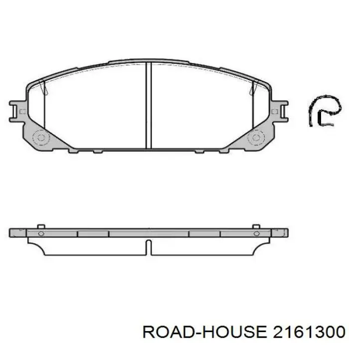 2161300 Road House sapatas do freio dianteiras de disco