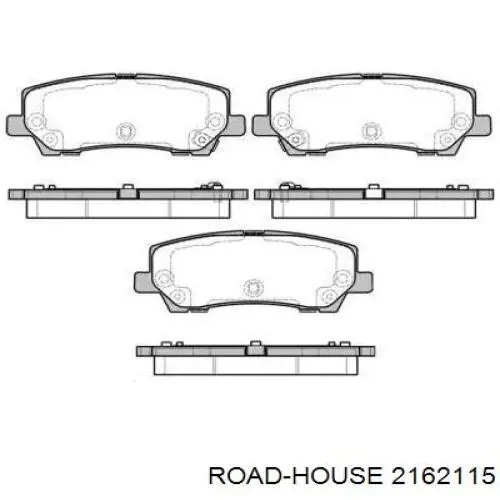 Задние тормозные колодки 2162115 Road House