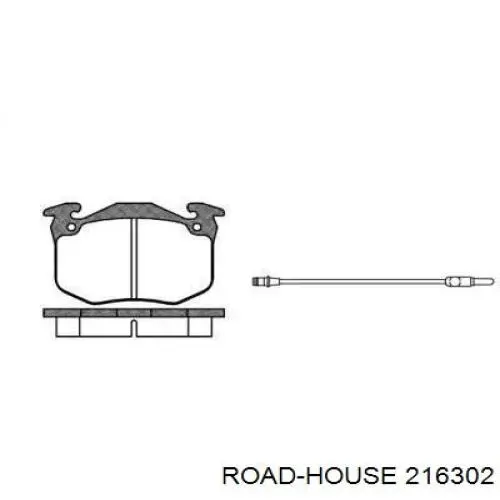 Передние тормозные колодки 216302 Road House