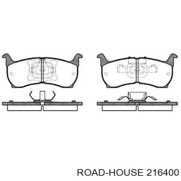 Передние тормозные колодки 216400 Road House