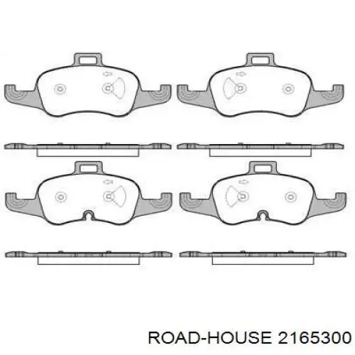 Передние тормозные колодки 2165300 Road House