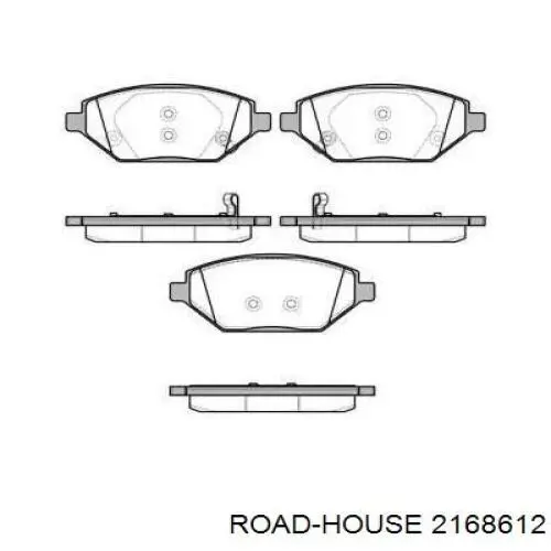 Передние тормозные колодки 2168612 Road House