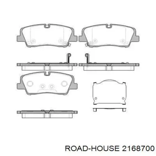 Задние тормозные колодки 2168700 Road House