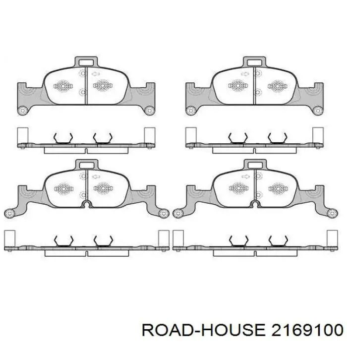 Передние тормозные колодки 2169100 Road House