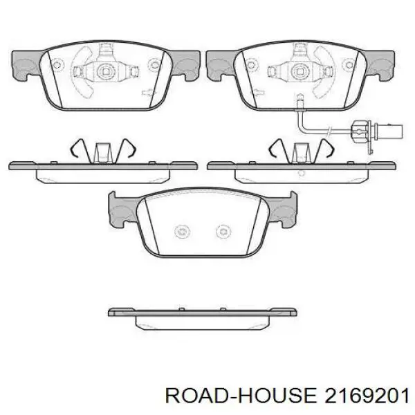 Передние тормозные колодки 2169201 Road House