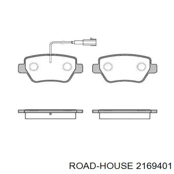 Задние тормозные колодки 2169401 Road House