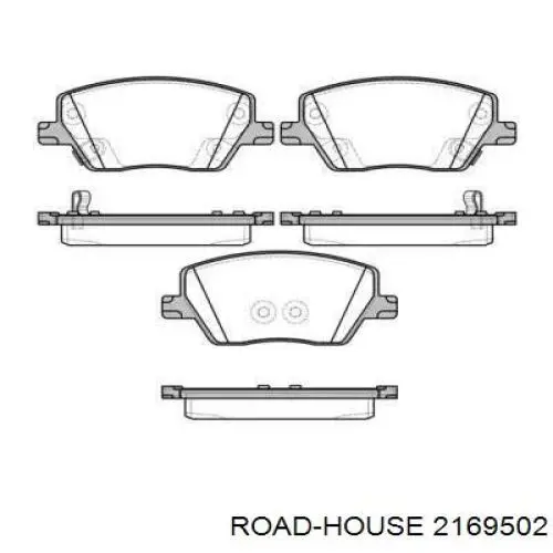 21695.02 Road House sapatas do freio dianteiras de disco