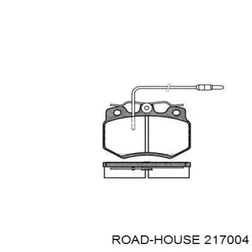 Передние тормозные колодки 217004 Road House