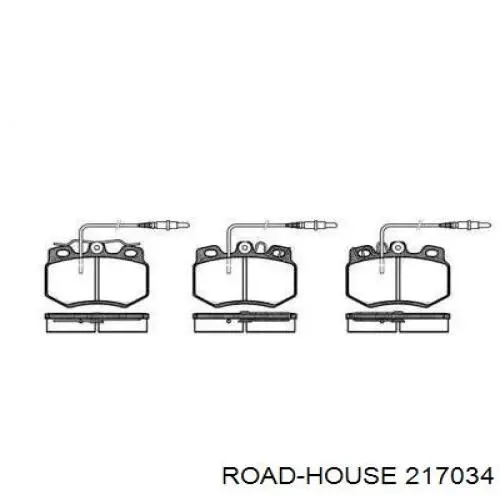 Передние тормозные колодки 217034 Road House