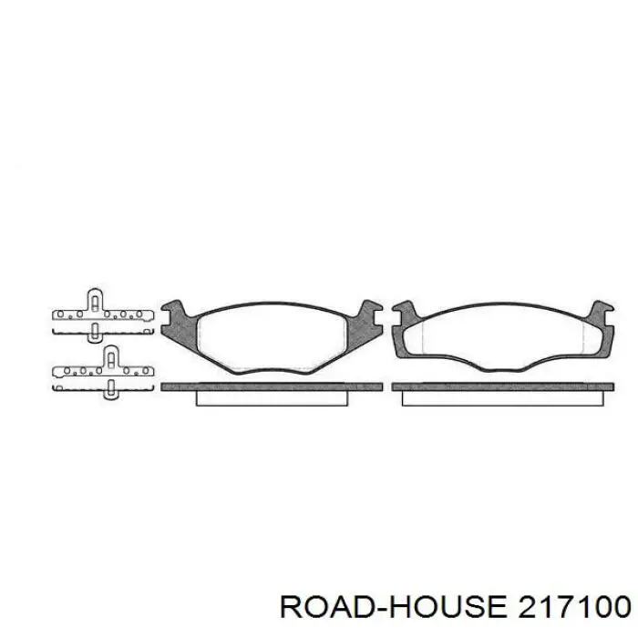 Передние тормозные колодки 217100 Road House