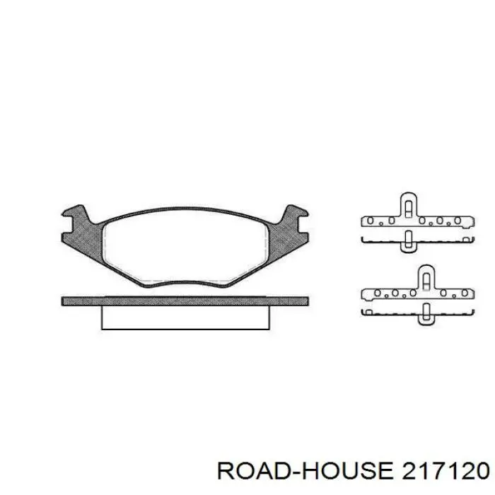 217120 Road House колодки тормозные передние дисковые