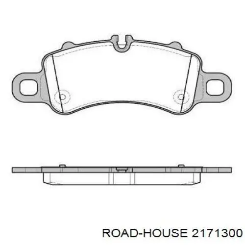 21713.00 Road House sapatas do freio dianteiras de disco