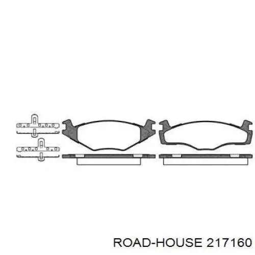 Передние тормозные колодки 217160 Road House