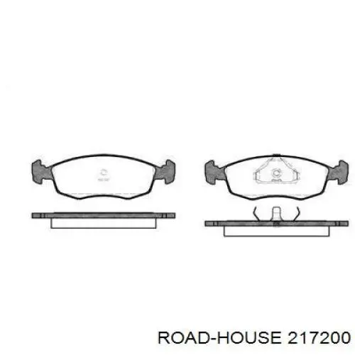 Передние тормозные колодки 217200 Road House