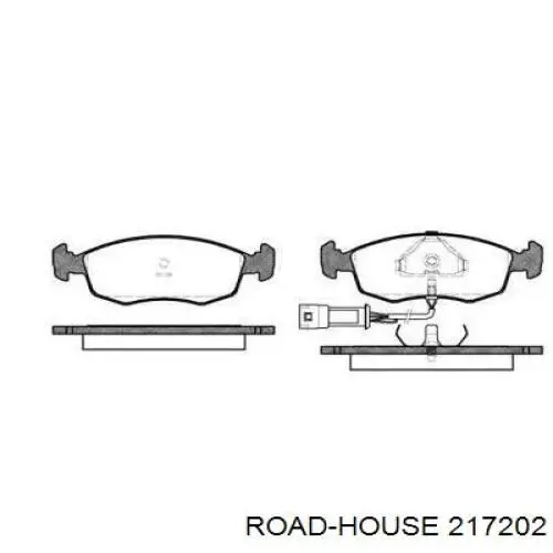 Передние тормозные колодки 217202 Road House