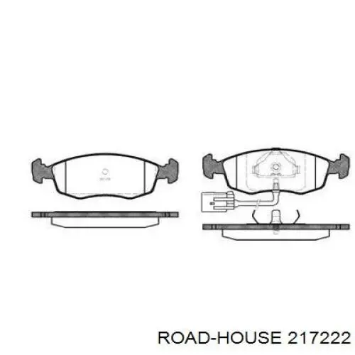 Передние тормозные колодки 217222 Road House