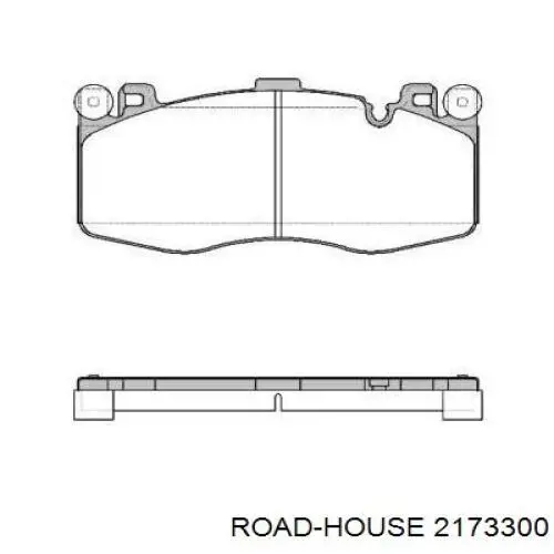 2173300 Road House sapatas do freio dianteiras de disco