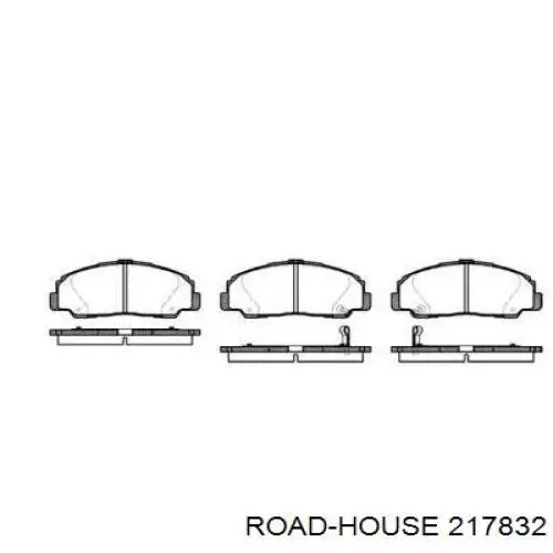 Передние тормозные колодки 217832 Road House