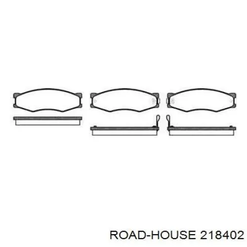 218402 Road House колодки тормозные передние дисковые