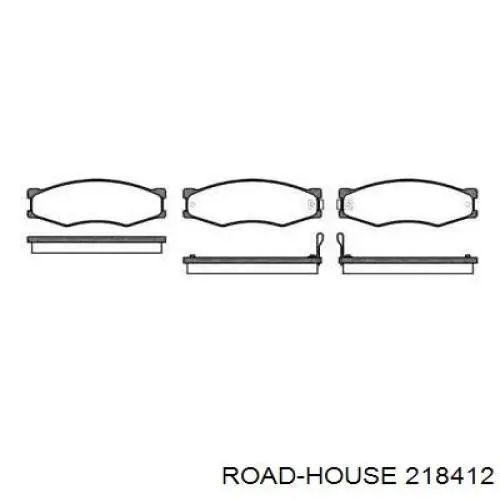 Передние тормозные колодки 218412 Road House