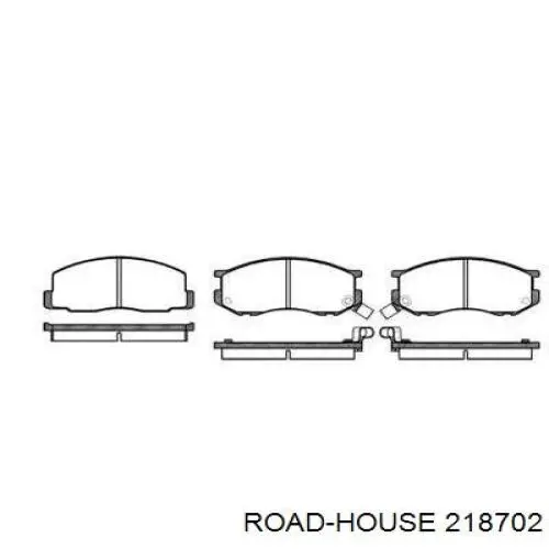 Передние тормозные колодки 218702 Road House